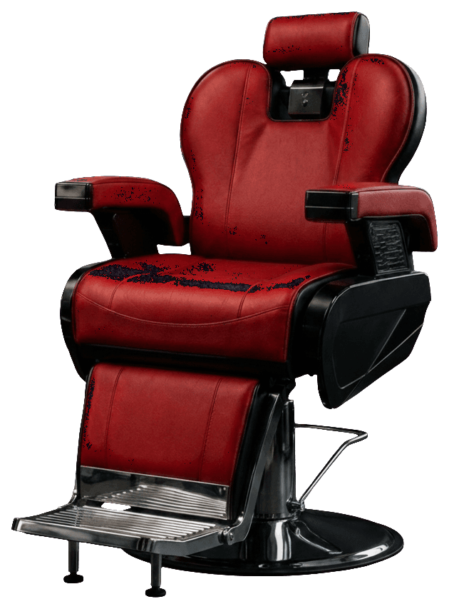 Boomin' Barbershop red barber chair